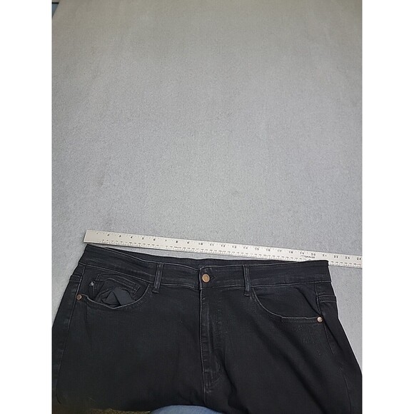 Judy Blue Jeans Womens 22W 42x27 Skinny Black Distressed High Rise Stretch Plus - Picture 5 of 13